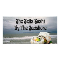 She Sells Sushi by the Seashore photo cards