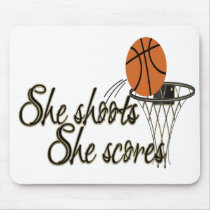 She Shoots...She Scores Mouse Pad