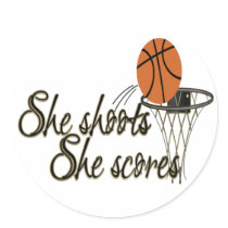 She Shoots...She Scores Stickers