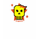 ladies_casual_tshirt - Show your 8-bits of fun with this cool retro She Skully shirt by BusyGamer.com!