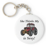 She Thinks My Tractor is Sexy! Keychain