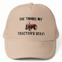 She thinks my tractors sexy! hats by ReginaSask She thinks my tractors sexy! hats
