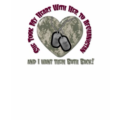 She Took My Heart With Her to Afghanistan T-shirt by silentranksshop