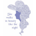 She Walks in Beauty Like the Night t-shirts