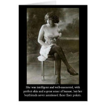 She was intelligent and well-mannere... greeting card