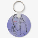 She Watches the Sky 2 - Keychain by DConger She Watches the Sky 2 - Keychain