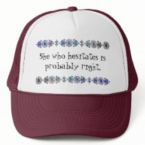 She Who Hesitates hats by SuanSKatra She Who Hesitates hats