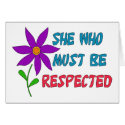 She Who Must Be Respected cards