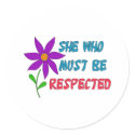 She Who Must Be Respected stickers