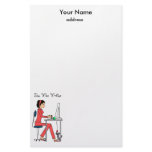 She Who Writes Stationery/red+brunette