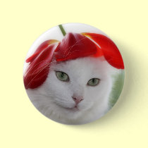 She Wore a Hat Shaped Like a Tulip buttons