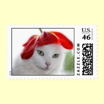 She Wore a Hat Shaped Like a Tulip stamps
