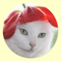 She Wore a Hat Shaped Like a Tulip stickers