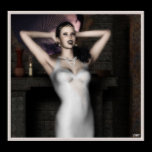 She Wore White On Her Wedding Day Print
