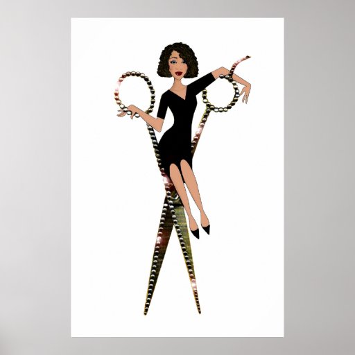 "Shear Diva" African American Diva Posters | Zazzle