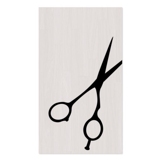 Shears Barber/Cosmetologist Business Card (Black) (front side)