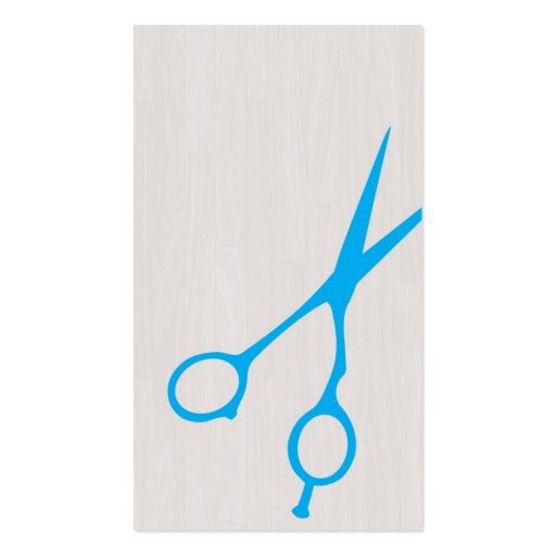 Shears Barber/Cosmetologist Business Card (Cyan) (front side)