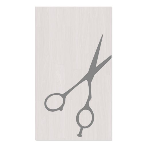 Shears Barber/Cosmetologist Business Card (Grey) (front side)