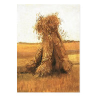 Sheaves of Wheat in a Field, Vincent van Gogh Business Card Template