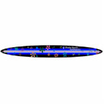 SheckShe* Bonini Beach Surfboards Blue Board Acrylic Cut Out