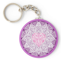 SHECKSHE.COM SheckShe* Heart PINK and Purple Key Chain