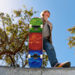 SHECKSHE.COM TRI-STAR Solid Deck (Not Hollow!) Custom Skate Board