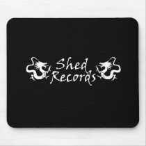 Shed Records Mouse Pad - Black mousepads by marksgirl97 Shed Records Mouse Pad - Black mousepads