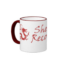 Shed Records Red Handle Mug by marksgirl97 Shed Records Red Handle Mug