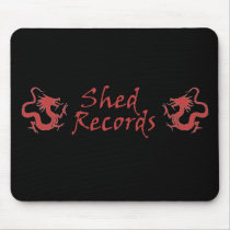 Shed Records Red Mousepad by marksgirl97 Shed Records Red Mousepad