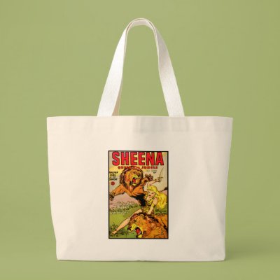 Sheena Queen of the Jungle Tote Bags Zazzle_bag