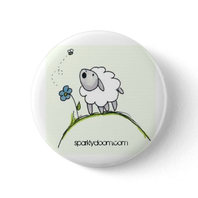sheep and bee pin by sparklydoom