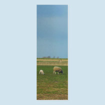 Sheep and Lamb Landscape Photo Bookmark Gift business cards