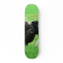 Sheep And Sheep Dog On Field Custom Skateboard