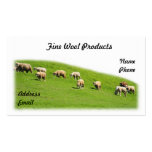 Sheep are Grazing on a Lush Pasture business cards