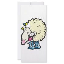 Sheep. Baaah (cough ). rack cards