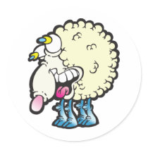 Sheep. Baaah (cough ). stickers