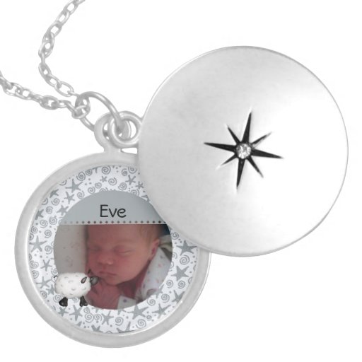 Sheep Baby Photo Necklace