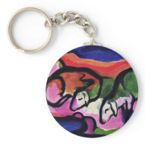 Sheep By Marc Franz Keychains