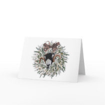 Sheep Christmas Wreath~Greeting Card