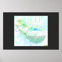 Sheep cloud image print