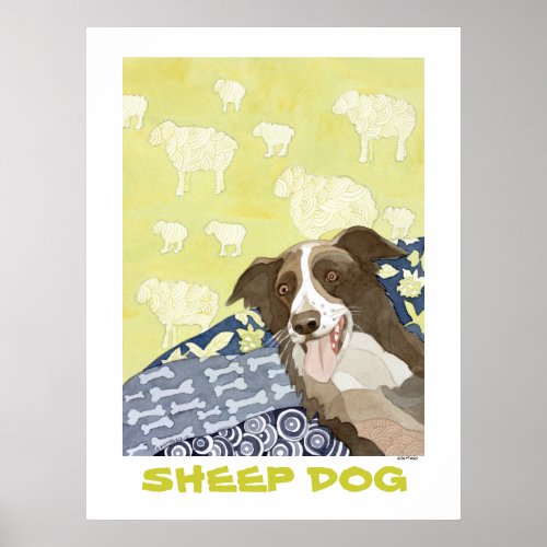 Sheep Dog Poster print