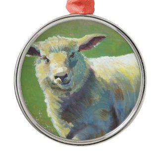 Sheep Farm Animal Christmas tree ornament