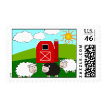 Sheep Farm Postage Stamps