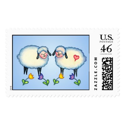 SHEEP, FLOWERS &amp; HEART by SHARON SHARPE by sharonsharpe