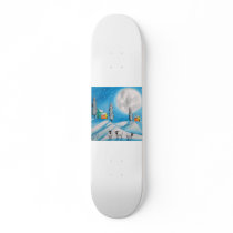 SHEEP FULL MOON FOLK ART SKATEBOARDS