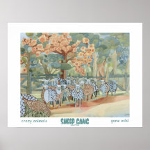 Sheep Gang Art Poster