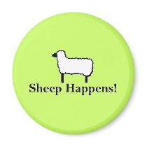 Sheep Happens! Magnets