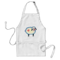 SHEEP & HEART by SHARON SHARPE Aprons