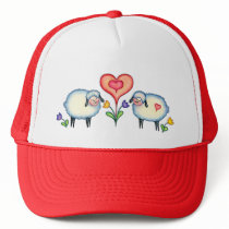 SHEEP & HEARTS by SHARON SHARPE Hats