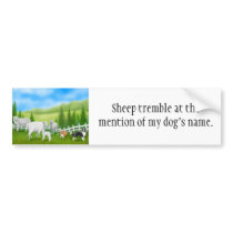 Sheep Herding Dog Bumper Sticker bumper stickers